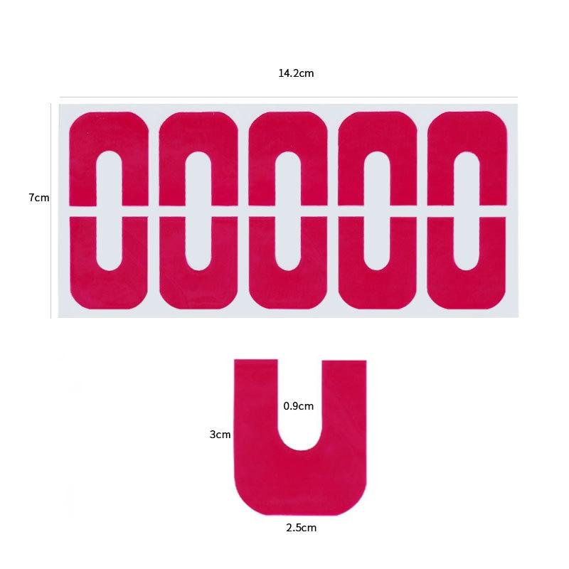 Premium U Shape Nail Polish Protector Stickers, 10pcs Anti Spill Nail Art Accessories