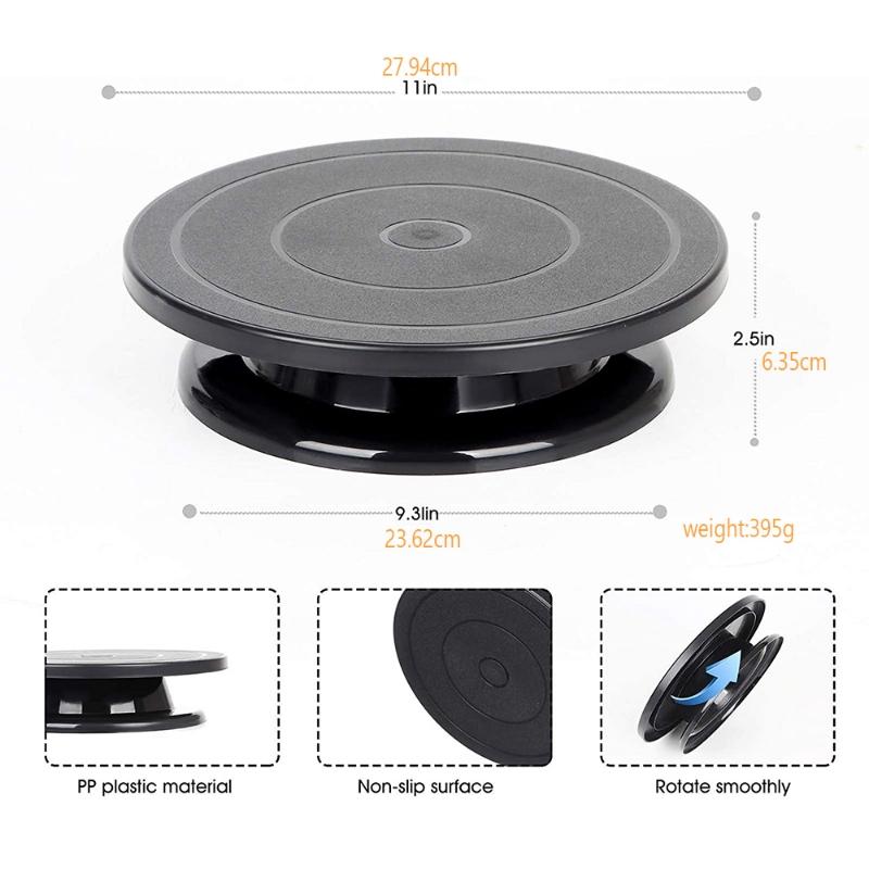 11-Inch Rotating Cake Turntable, Anti-Slip DIY Cake Decorating Stand