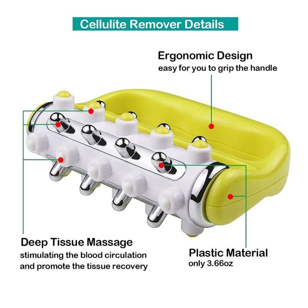 Handheld Curved FiveRow Muscle Roller Massager For Deep Relief 2
