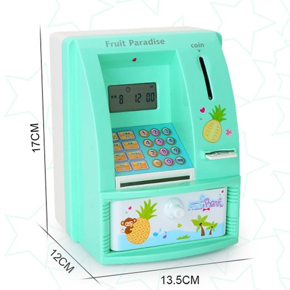 Automatic ATM Coin Saving Jar For Kids Mini Safe Bank 1