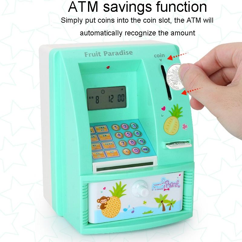 Automatic ATM Coin Saving Jar For Kids Mini Safe Bank 4