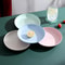 EcoFriendly Wheat Straw Round Fruit Plate Durable Microwave Safe 0