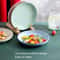 EcoFriendly Wheat Straw Round Fruit Plate Durable Microwave Safe 5