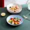 EcoFriendly Wheat Straw Round Fruit Plate Durable Microwave Safe 1