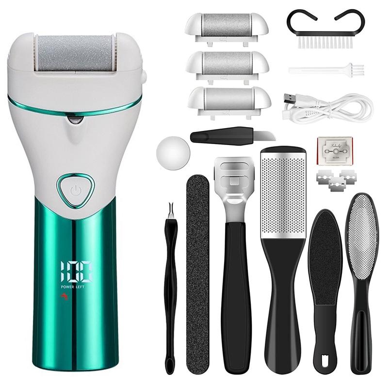 Electric Foot Callus Remover Set 10pcs Dead Skin Grinder 1