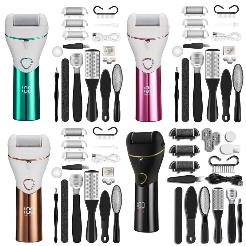 Electric Foot Callus Remover Set 10pcs Dead Skin Grinder 2