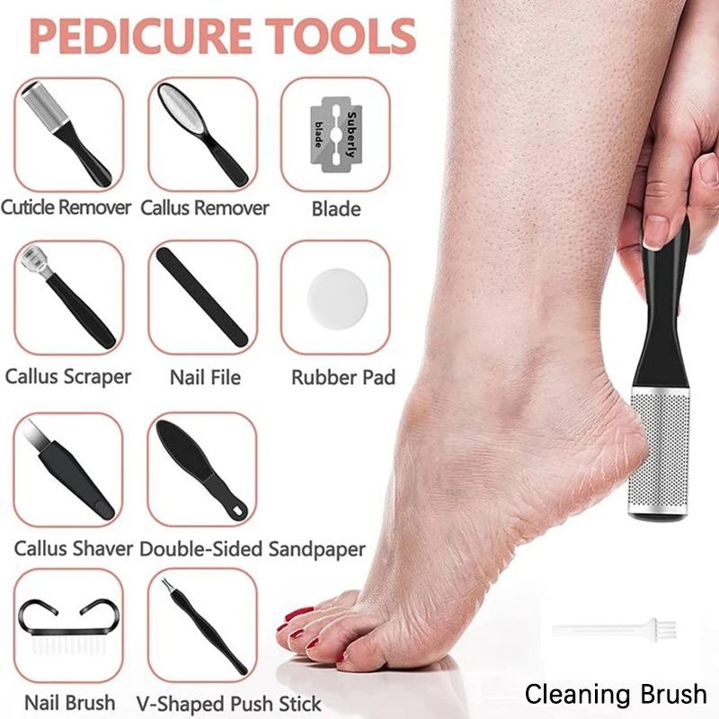 Electric Foot Callus Remover Set 10pcs Dead Skin Grinder 3