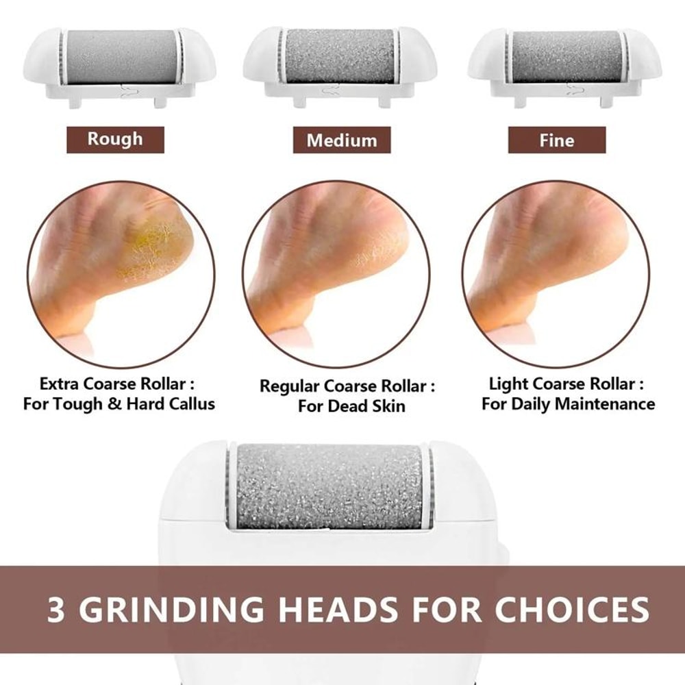 Electric Foot Callus Remover Set 10pcs Dead Skin Grinder 4