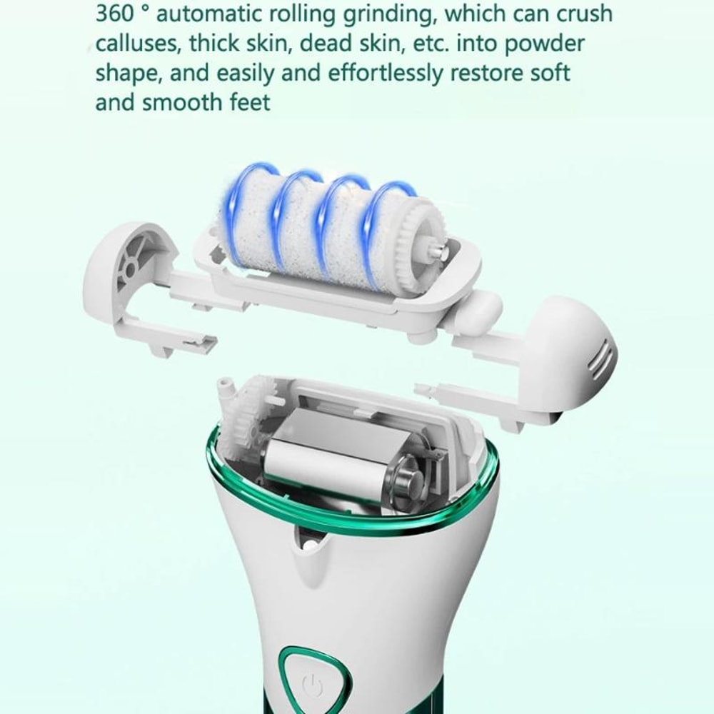 Electric Foot Callus Remover Set 10pcs Dead Skin Grinder 6