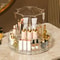 Large Capacity Rotating Cosmetic Storage Box With Transparent Compartments 0