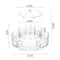 Large Capacity Rotating Cosmetic Storage Box With Transparent Compartments 2