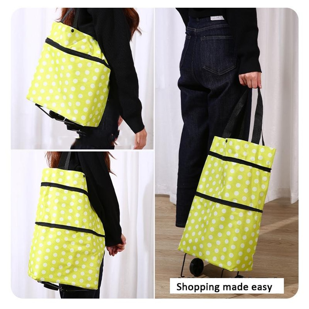 Ultimate Foldable Oxford Shopping Trolley Cart Portable Grocery Bag 6