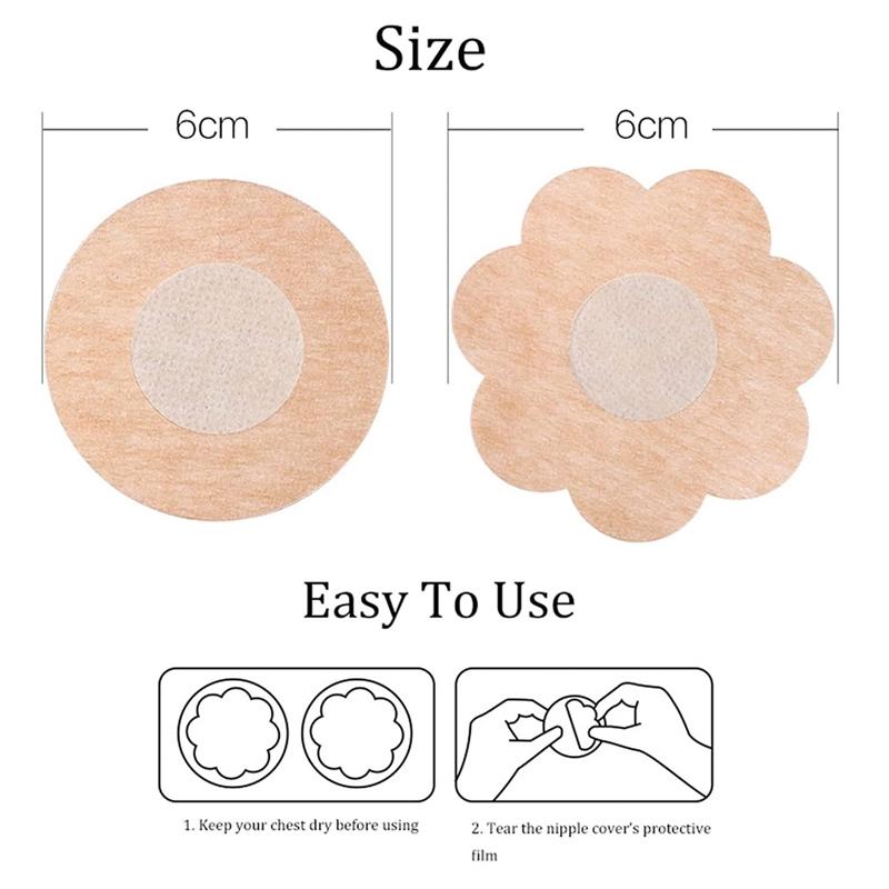 10pcs Invisible Breathable Disposable Breast Patch AntiBump UltraThin Comfort 2