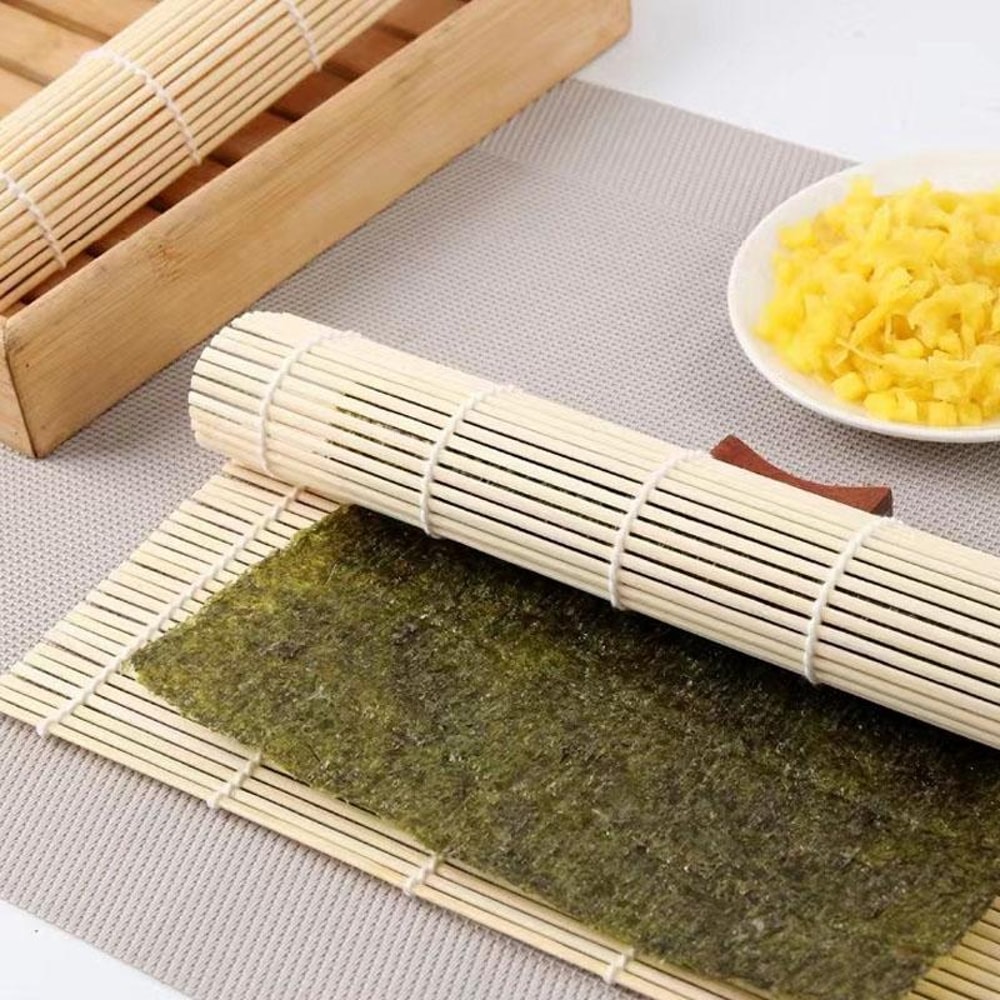 Premium Bamboo Sushi Rolling Mat, Non Adhesive Sushi Maker Tool