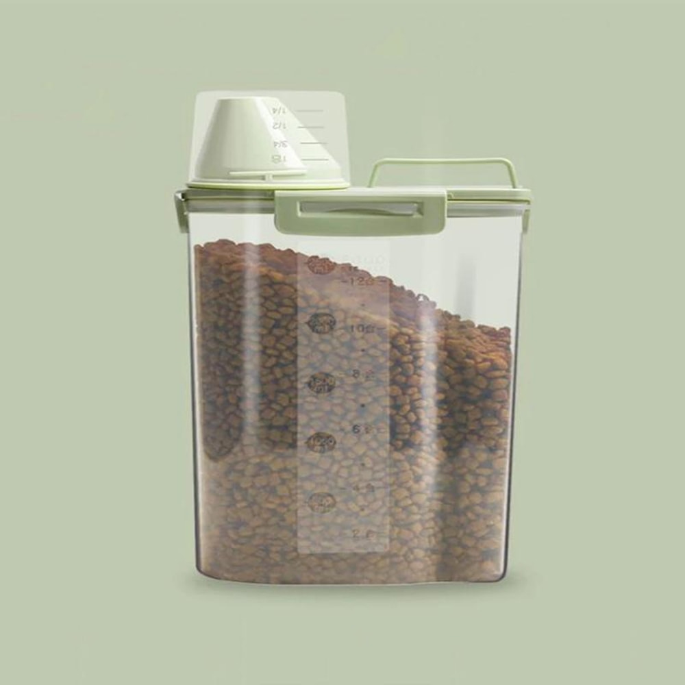 15L Premium Pet Food Storage Bucket 4Snap MoistureProof Dog Food Container 0
