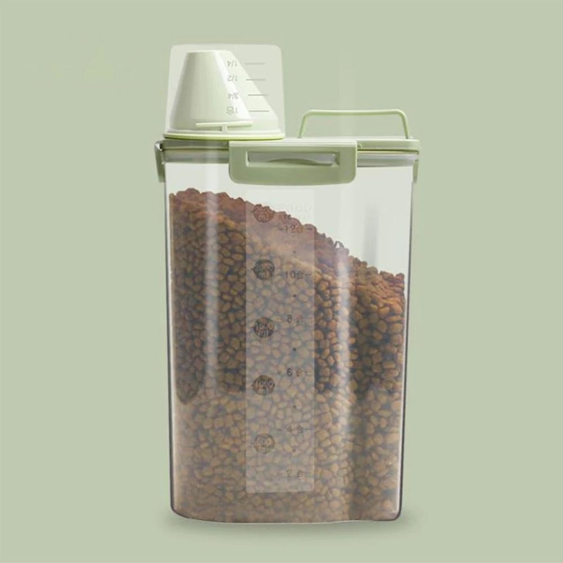 15L Premium Pet Food Storage Bucket 4Snap MoistureProof Dog Food Container 8