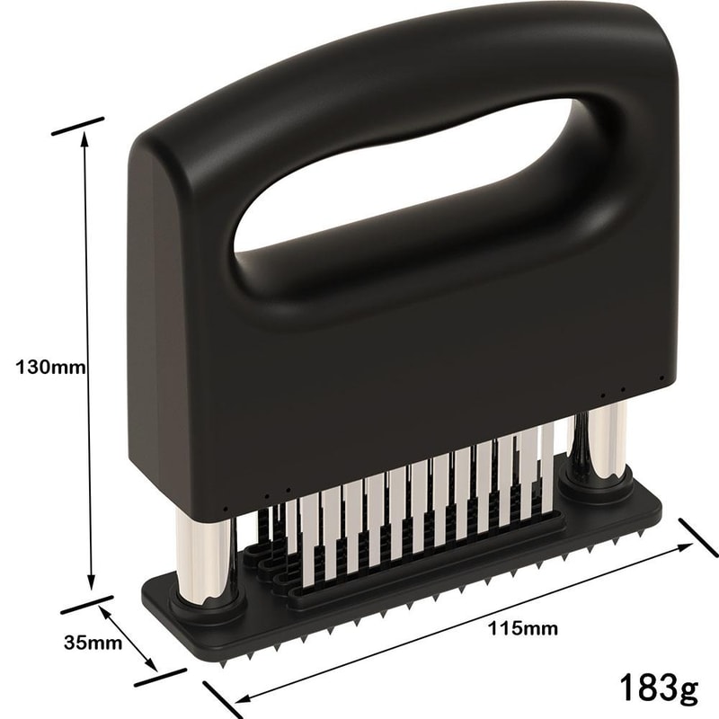 48Pin Stainless Steel Meat Tenderizer With Handle Kitchen Steak Needle Tool 2