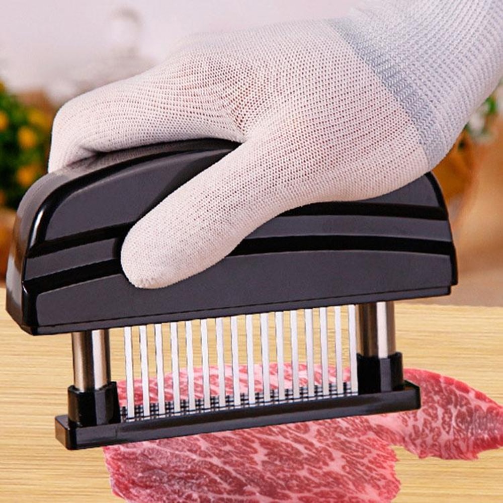48-Pin Stainless Steel Meat Tenderizer with Handle, Kitchen Steak Needle Tool