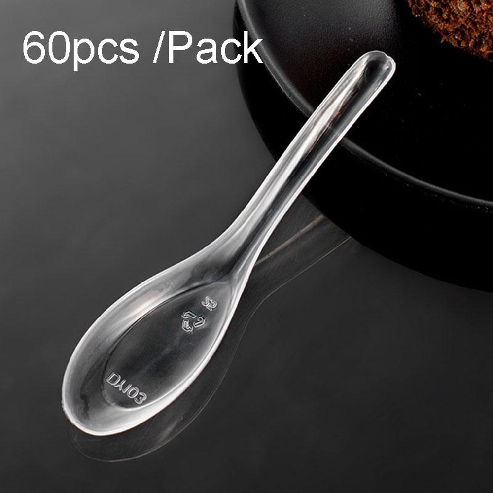 Premium Disposable PP Plastic Soup Spoon Sturdy Takeaway Utensil 5