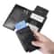 Popup RFID Leather Card Holder Bifold Wallet Slim Secure 3