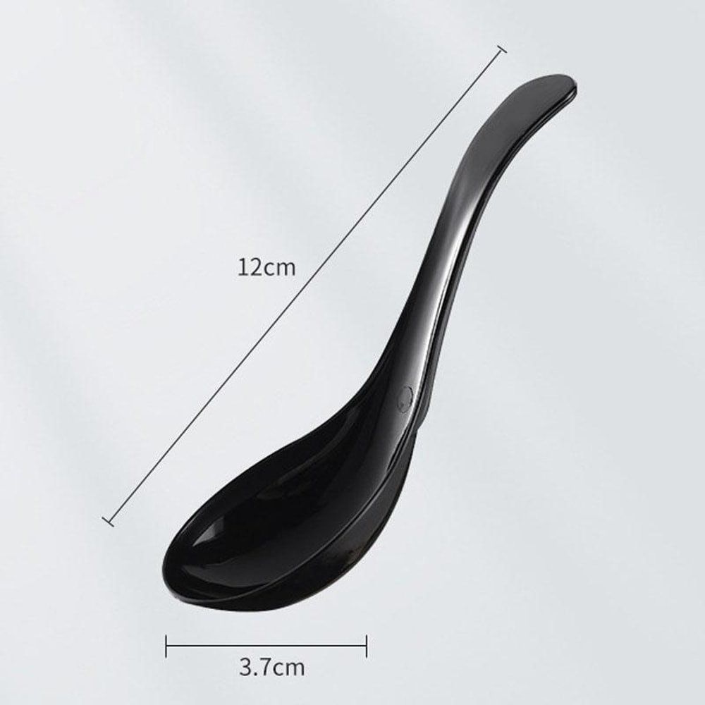 100pcs Heavy-Duty Disposable Plastic Meal Spoon, Crystal PS Fast Food Soup Ladle
