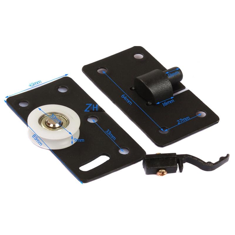 Heavy Duty Lower Track & Closet Door Pulley Hardware for Smooth Sliding