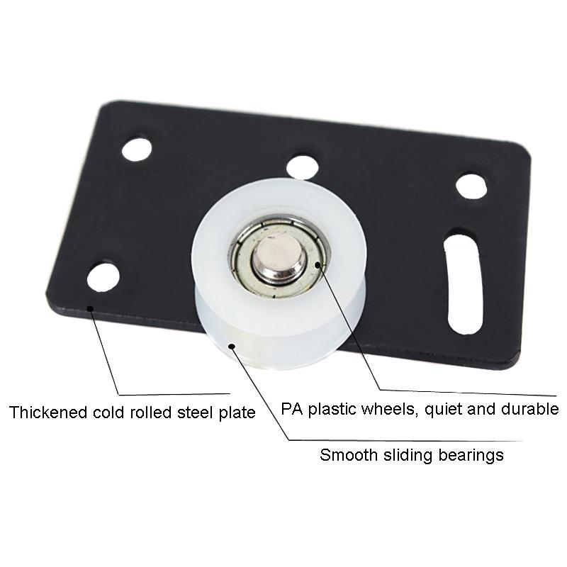 Heavy Duty Lower Track & Closet Door Pulley Hardware for Smooth Sliding