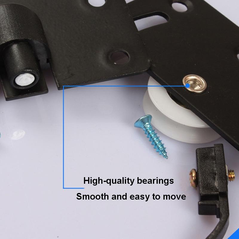 Heavy Duty Lower Track & Closet Door Pulley Hardware for Smooth Sliding