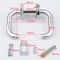 Stainless Steel Fire Door Handle Lever, Durable Passage Hardware