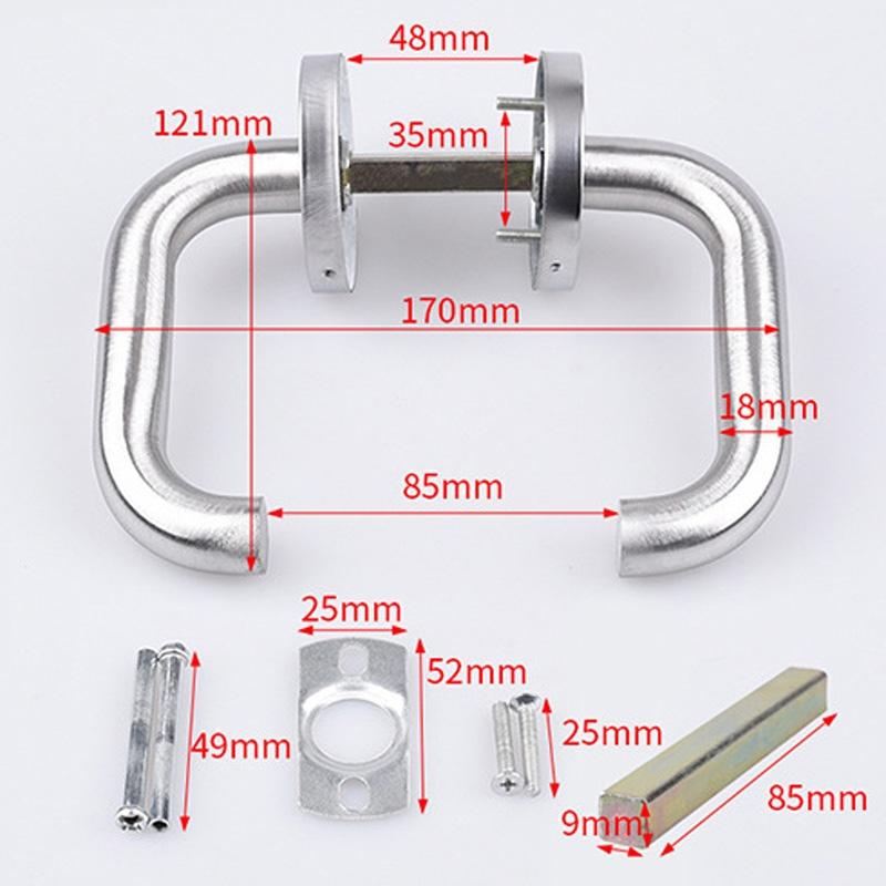 Stainless Steel Fire Door Handle Lever, Durable Passage Hardware