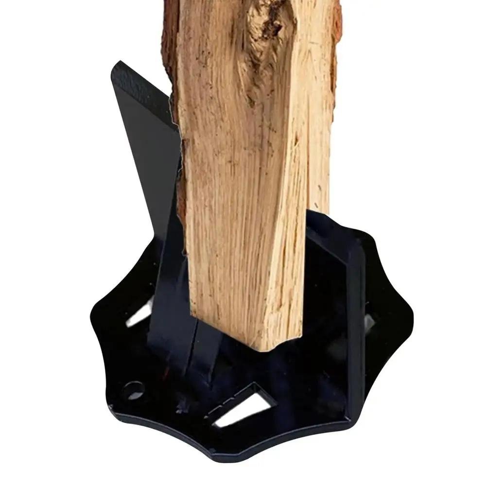 Pro Heavy Duty Manual Wood Splitter Safe Firewood Cutting Tool 0