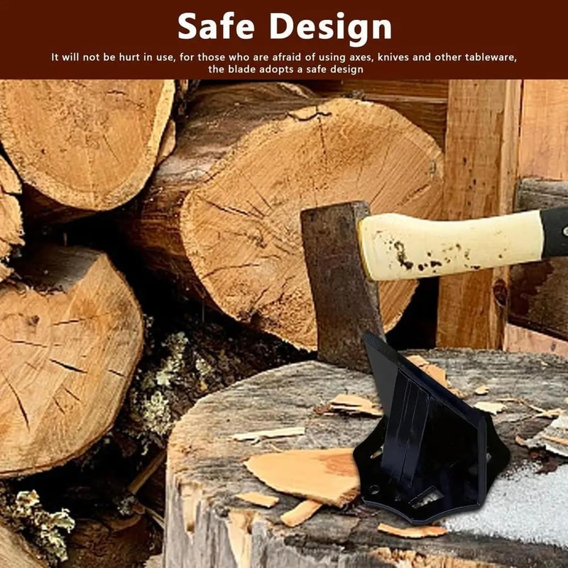 Pro Heavy Duty Manual Wood Splitter Safe Firewood Cutting Tool 4