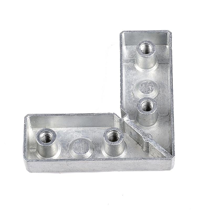 Heavy-Duty 90° Zinc Alloy Furniture Angle Bracket for Doors & Windows