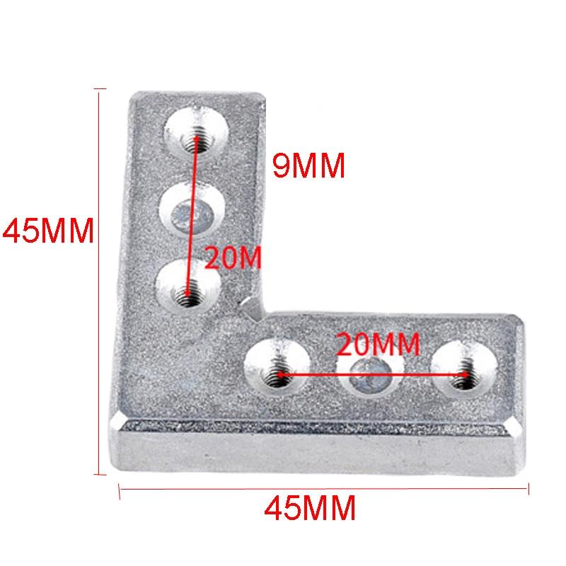 Heavy-Duty 90° Zinc Alloy Furniture Angle Bracket for Doors & Windows