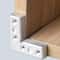Heavy-Duty 90° Zinc Alloy Furniture Angle Bracket for Doors & Windows