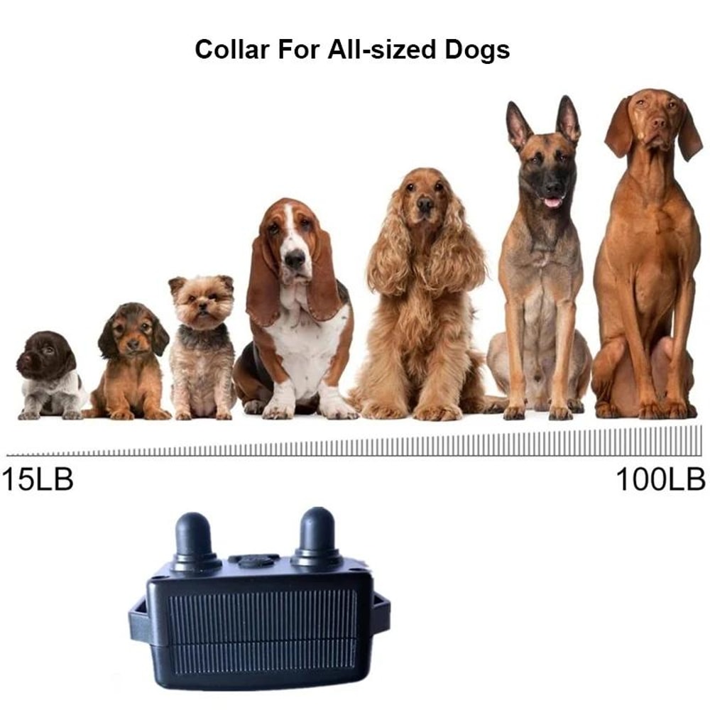 800m Remote Dog Trainer Collar With Shock Vibration For Stop Barking 9