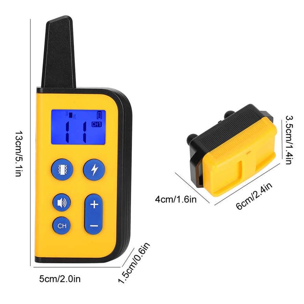 800m Remote Dog Trainer Collar With Shock Vibration For Stop Barking 2