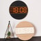 Wooden Digital Wall Clock For Living Room With Brightness Sensor 1