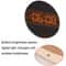 Wooden Digital Wall Clock For Living Room With Brightness Sensor 4