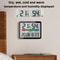 Magnetic LCD Digital Alarm Clock With Temperature Humidity Display 3