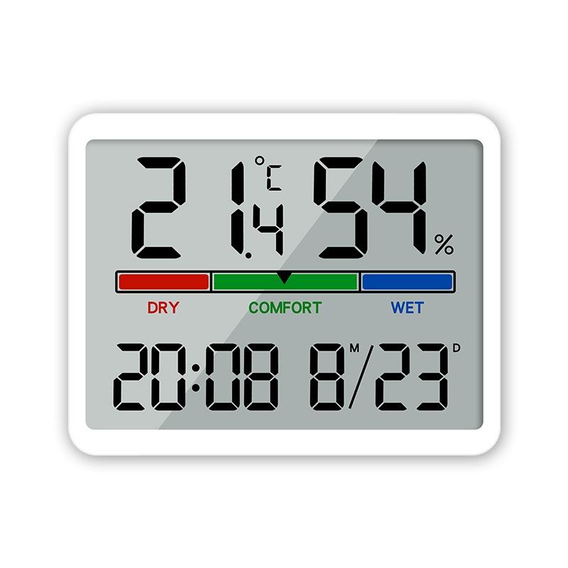 Magnetic LCD Digital Alarm Clock With Temperature Humidity Display 8