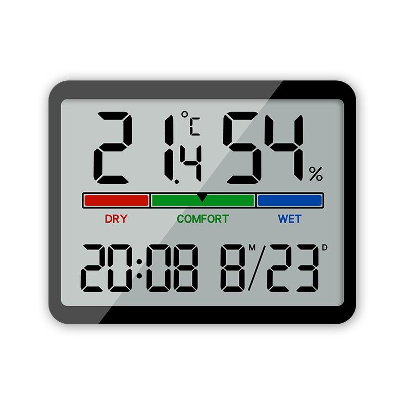 Magnetic LCD Digital Alarm Clock With Temperature Humidity Display 9