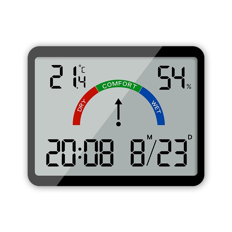 Magnetic LCD Digital Alarm Clock With Temperature Humidity Display 11