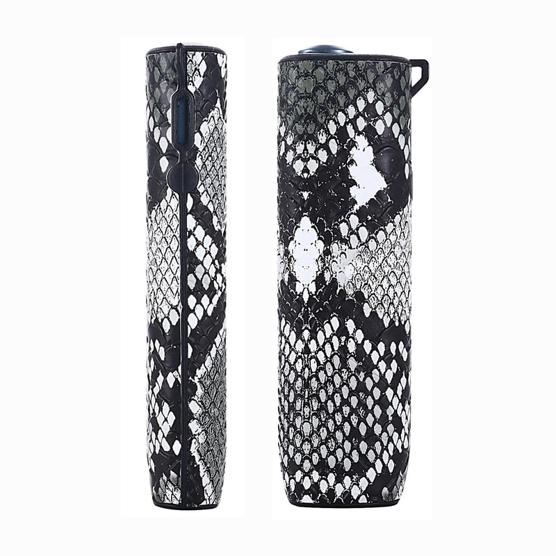 Snake Pattern TPU PU Electronic Cigarette Case With Lanyard Stylish Protective 2