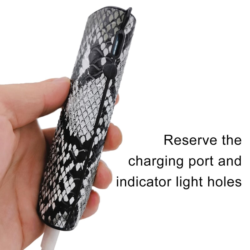 Snake Pattern TPU PU Electronic Cigarette Case With Lanyard Stylish Protective 4