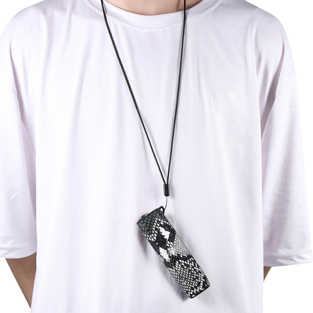 Snake Pattern TPU PU Electronic Cigarette Case With Lanyard Stylish Protective 0