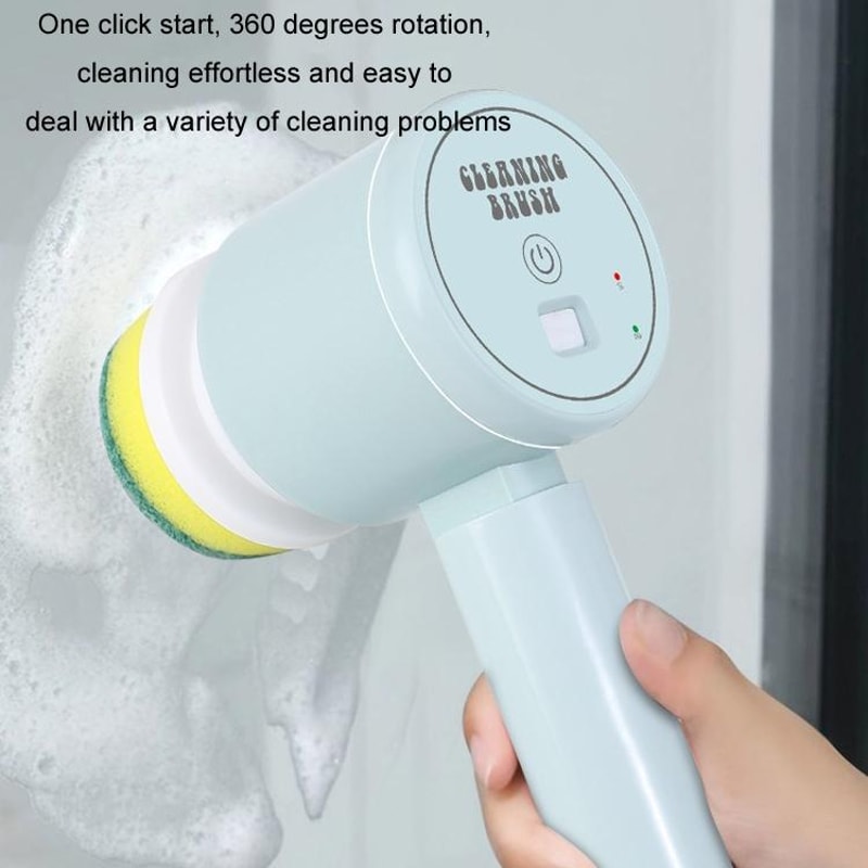 Multifunctional Handheld Wireless Electric Scrub Brush Powerful Cleaning Tool 9