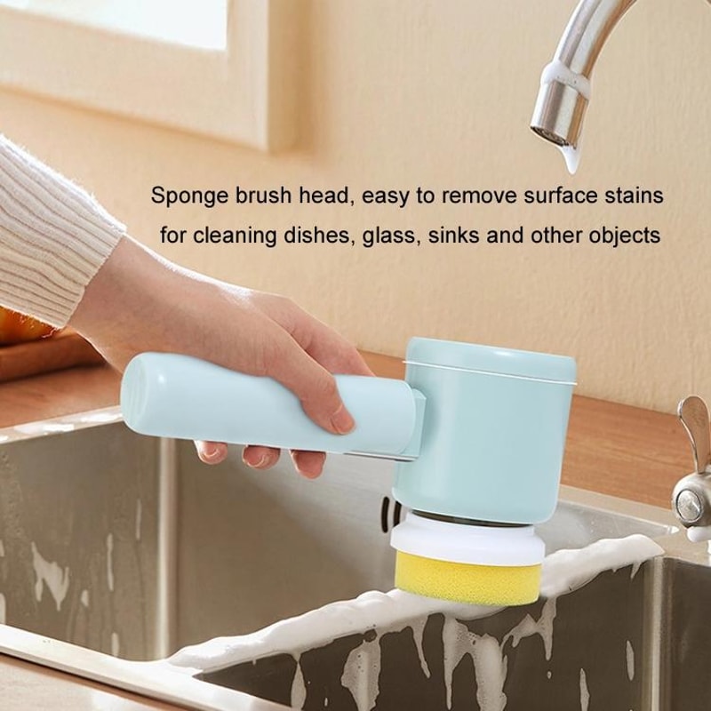 Multifunctional Handheld Wireless Electric Scrub Brush Powerful Cleaning Tool 2