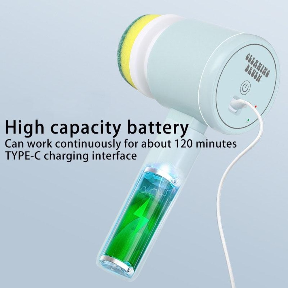 Multifunctional Handheld Wireless Electric Scrub Brush Powerful Cleaning Tool 6