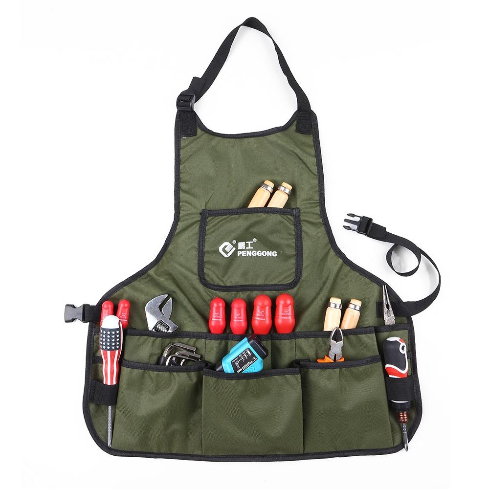 Heavy-Duty Multi Pocket Tool Apron for Garden & Workshop
